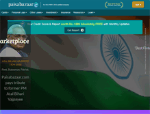 Tablet Screenshot of paisabazaar.com